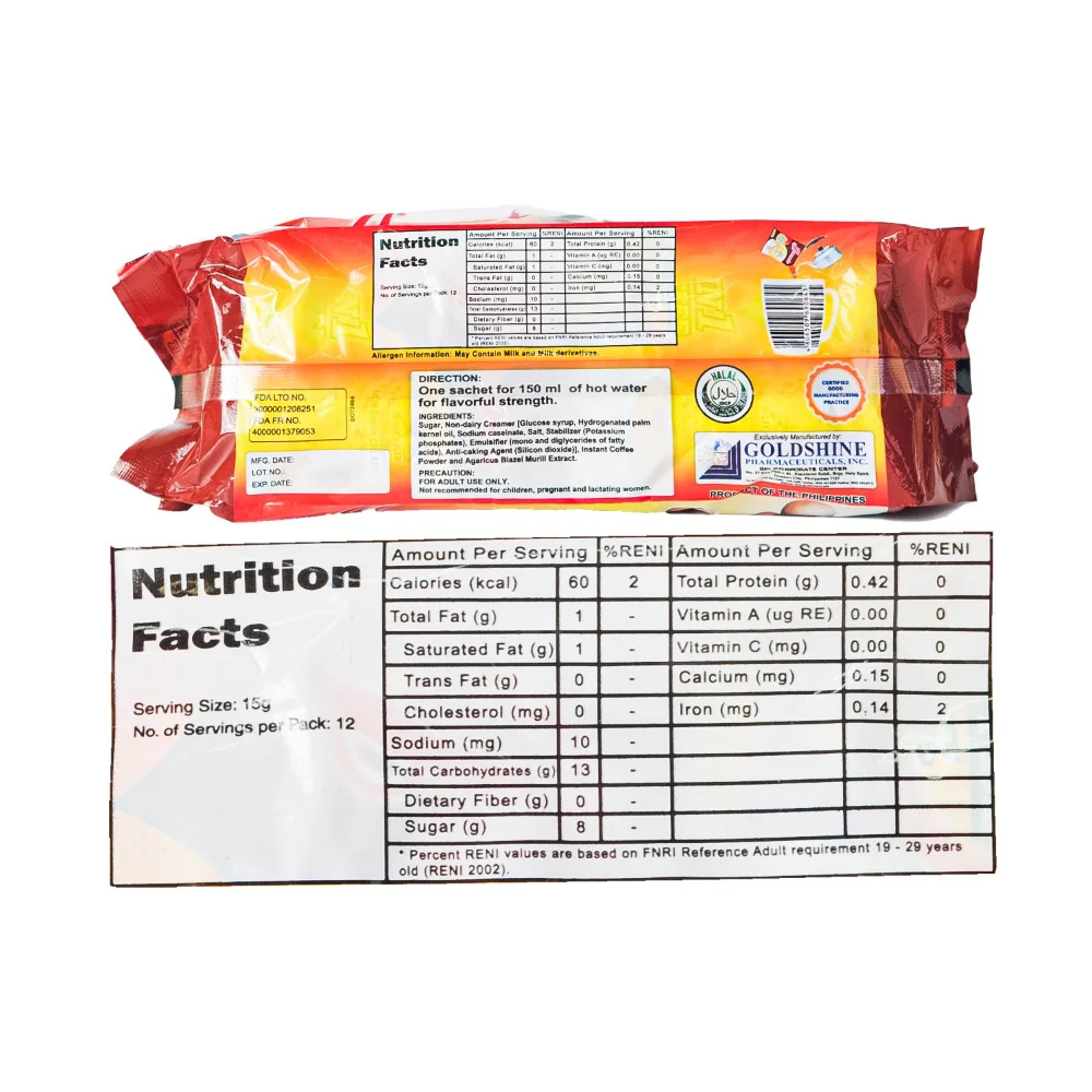 Jimm's 4 in1 Coffee Mix 15g x 12 Sachets - Image 3