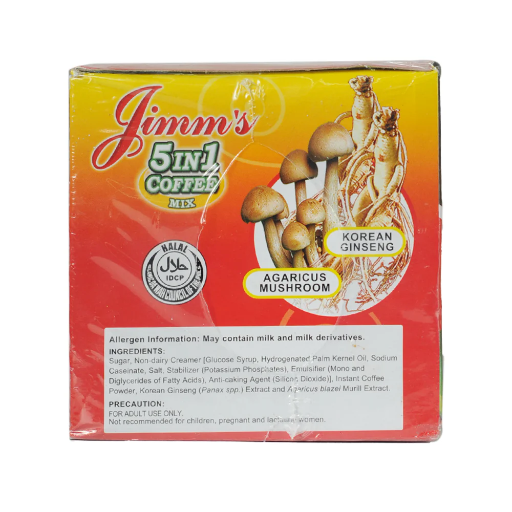 Jimm's 5 in1 Coffee Mix 21g x 20 Sachets - Image 2