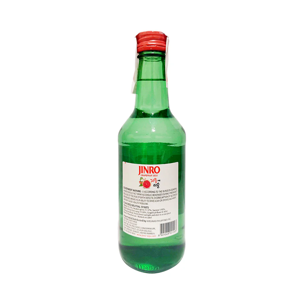 Jinro Soju Grapefruit 360ml - Image 3