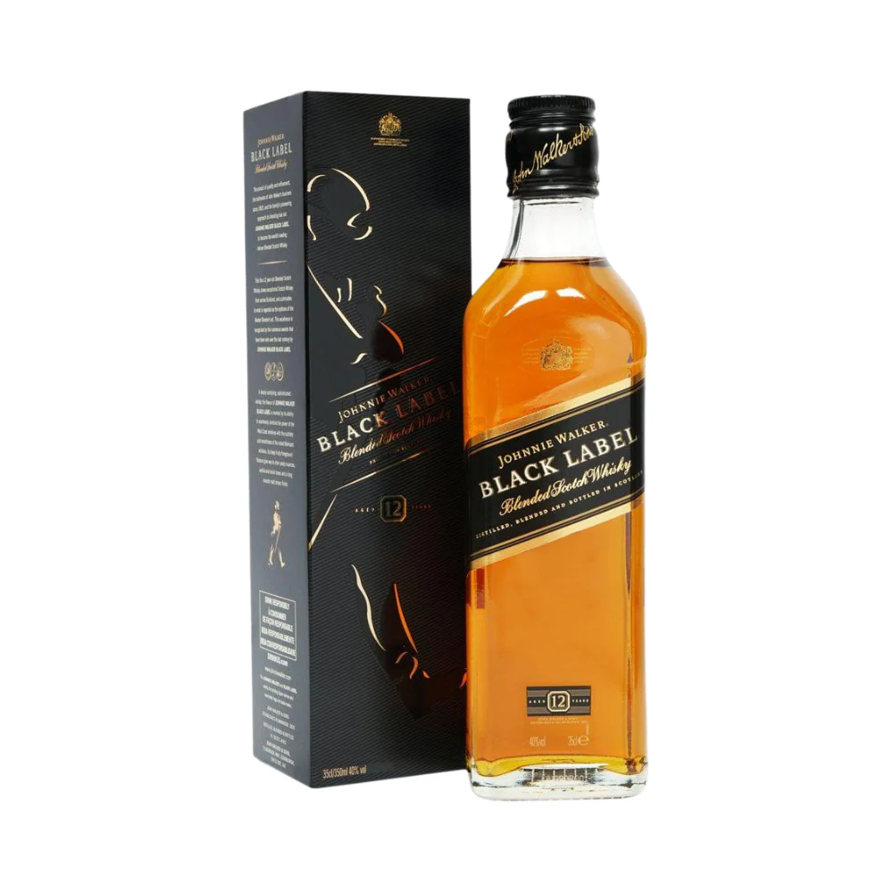 Johnnie Walker Black Label Blended Scotch Whisky 375ml - Image 2