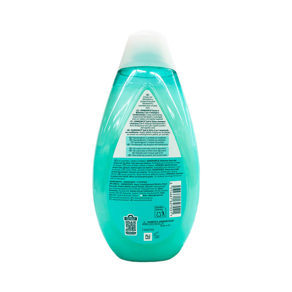 Johnson’s Baby Shampoo and Conditioner 2 In 1 500ml - Image 2