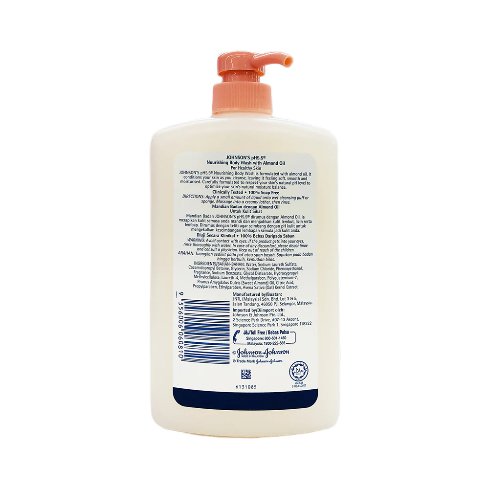 Johnson’s pH 5.5 Nourishing Body Wash With Almond Oil - Image 2