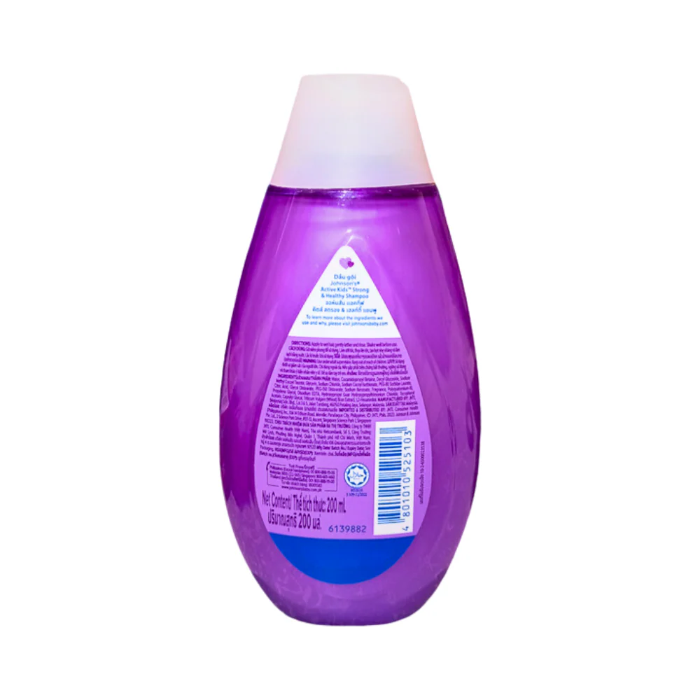 Johnson's Active Kids Shampoo Strong And Healthy 200ml - Image 2