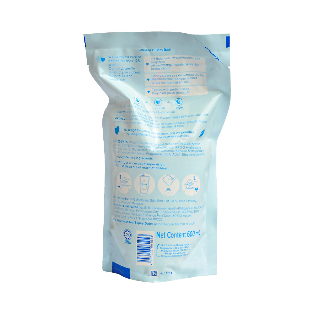 Johnson's Baby Bath Refill 600ml - Image 2