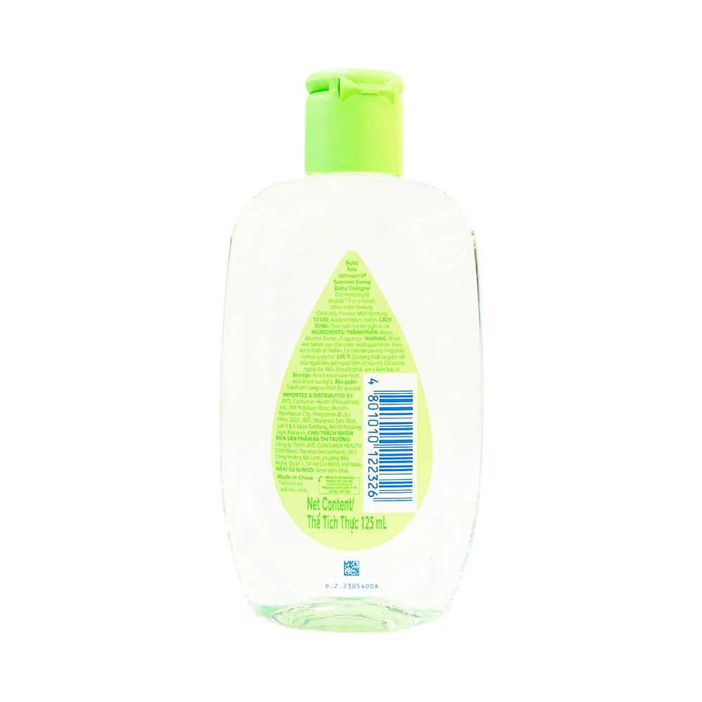 Johnson's Baby Cologne Summer Swing 125ml - Image 2