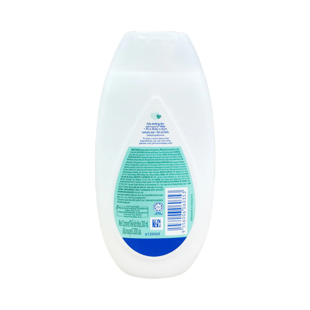 Johnson's Baby Milk Lotion 200ml - Image 2