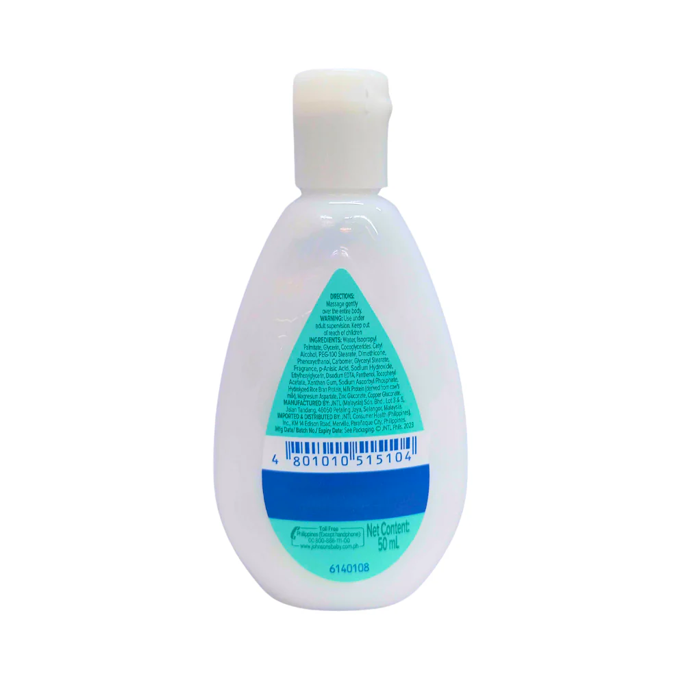 Johnson's Baby Milk Plus Rice Lotion 50ml - Image 2