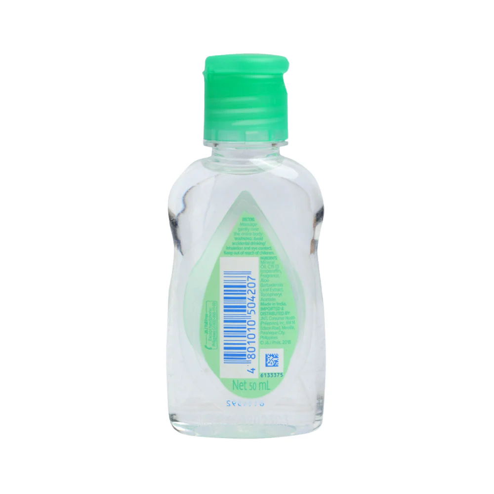 Johnson's Baby Oil Aloe Vera And Vitamin E 50ml - Image 2