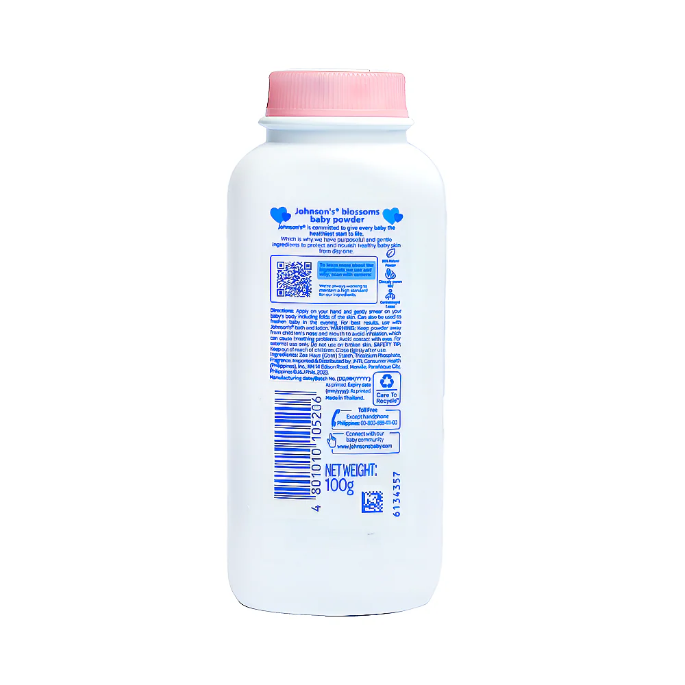 Johnson's Baby Powder Blossoms 100g - Image 2