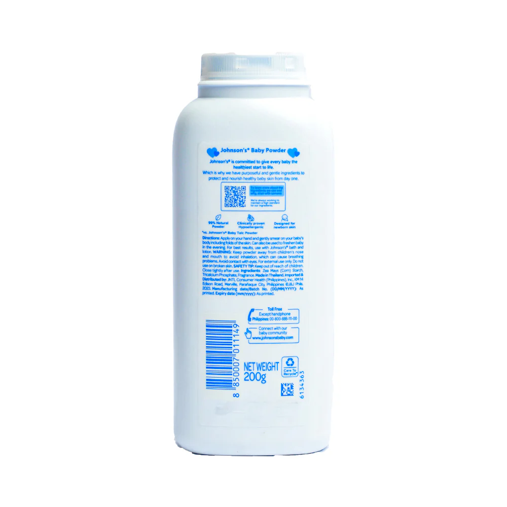 Johnson's Baby Powder Regular 200g - Image 2