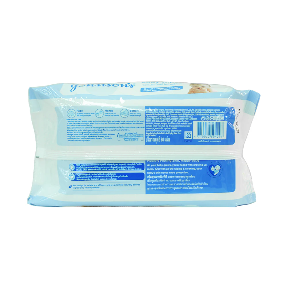 Johnson's Messy Times Baby Wipes 80's - Image 2