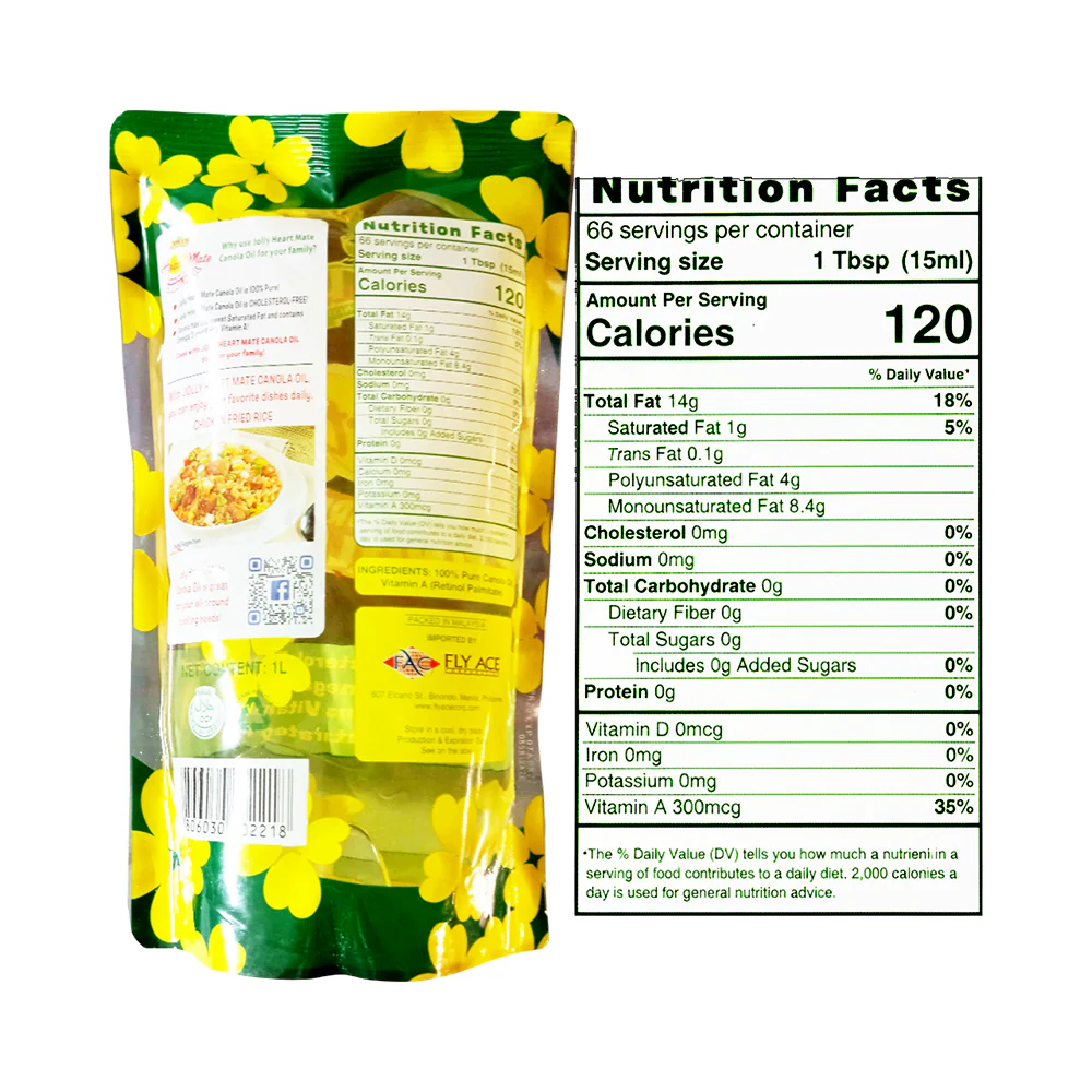 Jolly Heartmate Canola Oil SUP 1L - Image 2