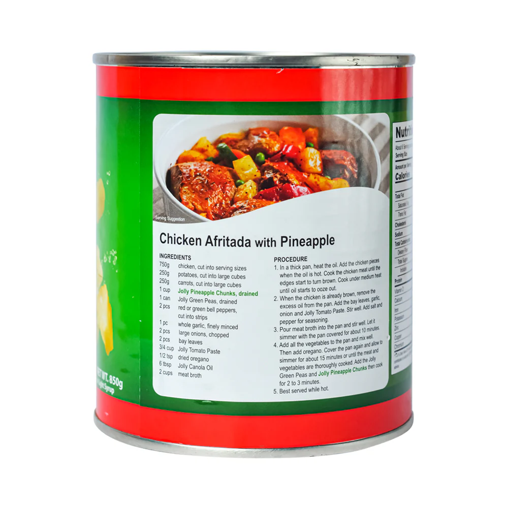 Jolly Pineapple Chunks In Light Syrup 850g - Image 2