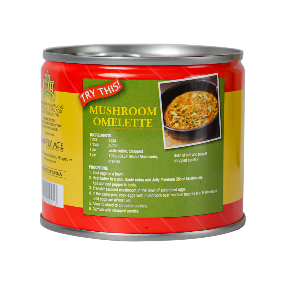 Jolly Premium Sliced Mushroom 198g - Image 2
