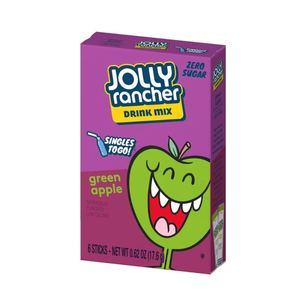 Jolly Rancher Drink Mix Apple Green 6's (17.6g) - Image 2