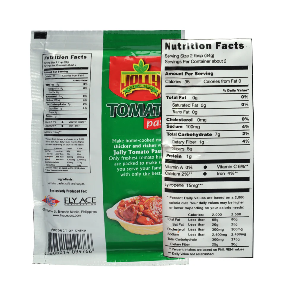 Jolly Tomato Paste Pillow Pack 70g - Image 2