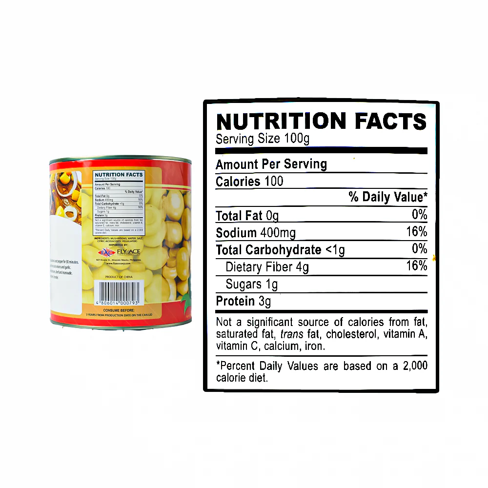 Jolly Whole Mushrooms 2840g - Image 3
