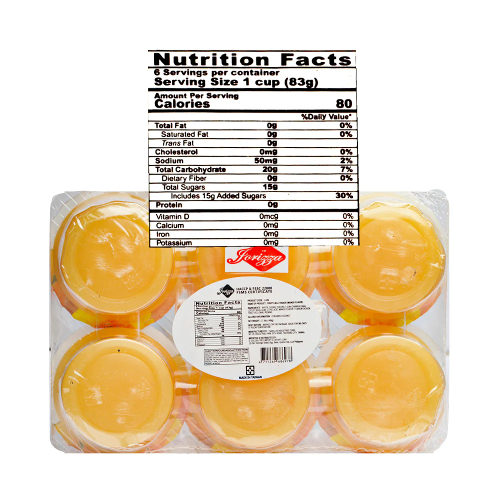 Jorizza Fruit Jelly Lychee 6's - Image 2