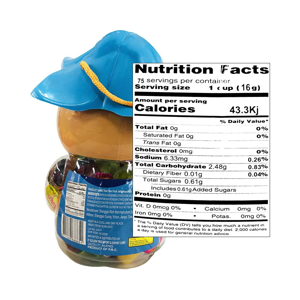 Jorizza Fruit Jelly Tom Tom Jar 1200g - Image 2