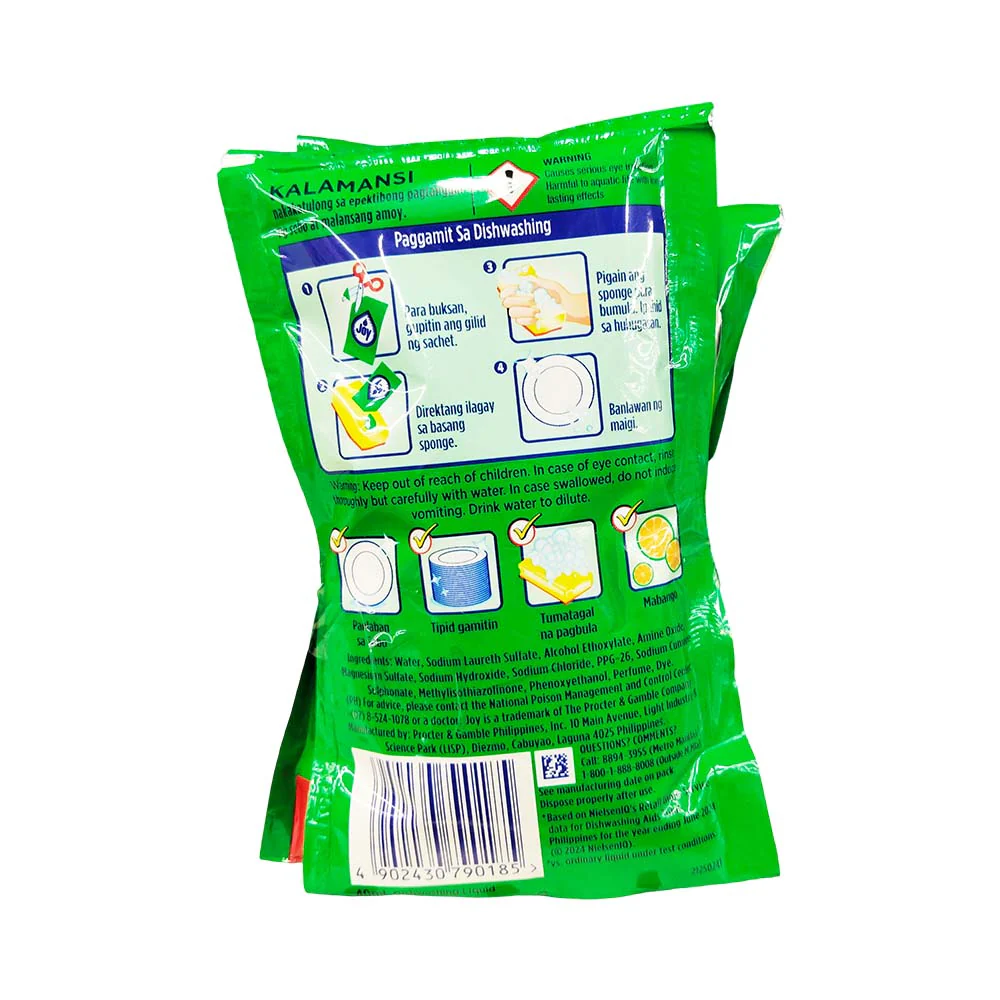 Joy Dishwashing Liquid Kalamansi 40ml x 6's + 1 - Image 2