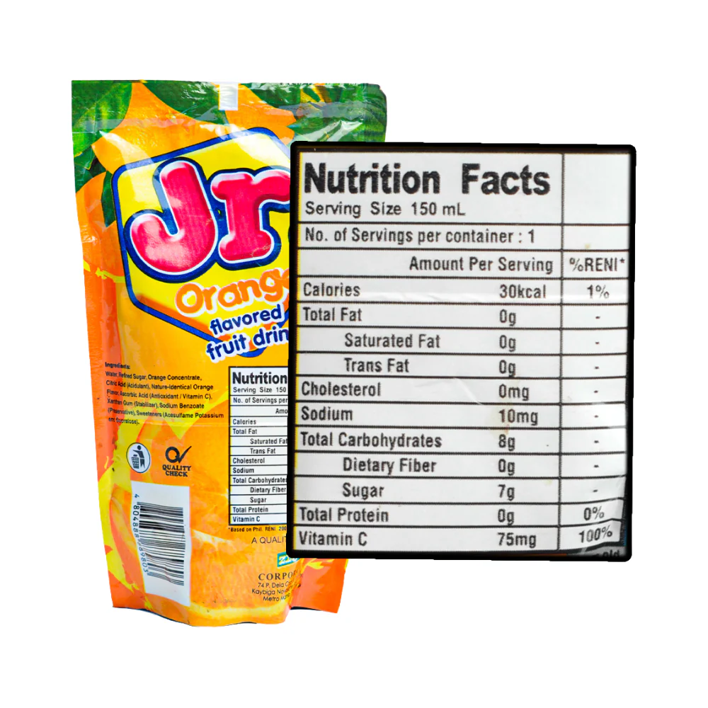 Jr. Fruit Drink Orange 150ml - Image 2
