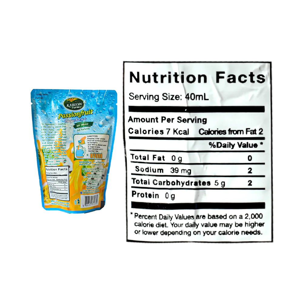 Kablon Juice Unsweetened Passionfruit Guyabano 146ml - Image 3