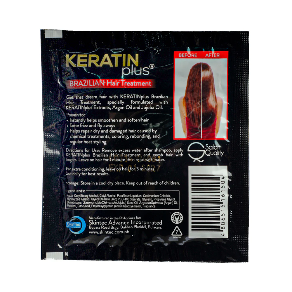 Keratin Plus Brazilian Hair Treatment 20g x 12's - Image 2