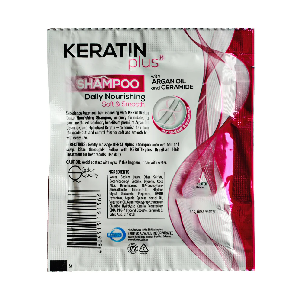 Keratin Plus Shampoo Daily Nourishing 22ml x 12's - Image 2