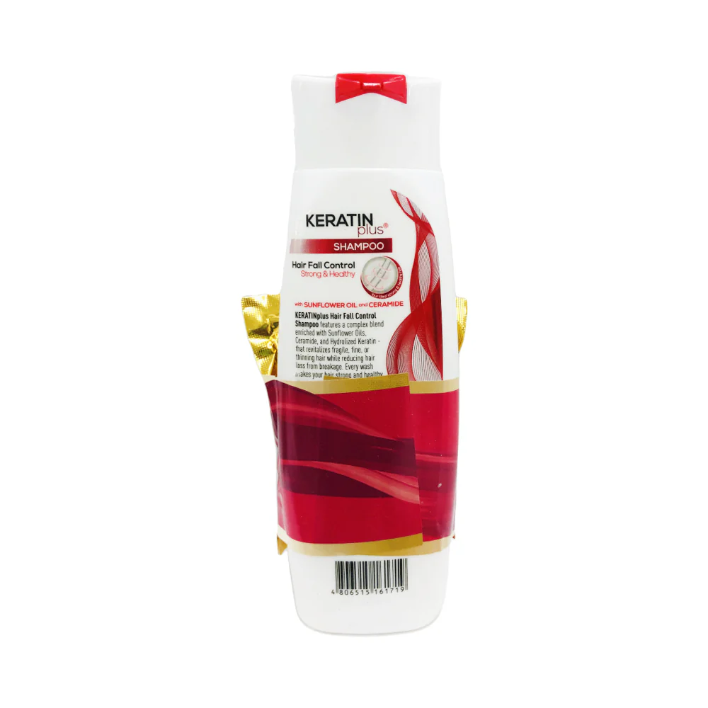 Keratin Plus Shampoo Hair Fall Control Strong & Healthy 200ml - Image 3