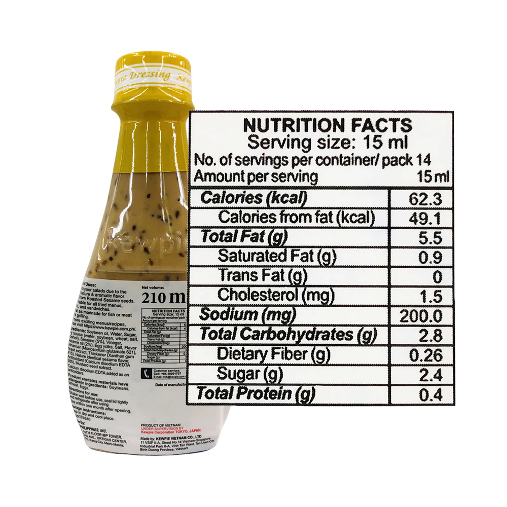 Kewpie Japanese Dressing Roasted Sesame 210ml - Image 2