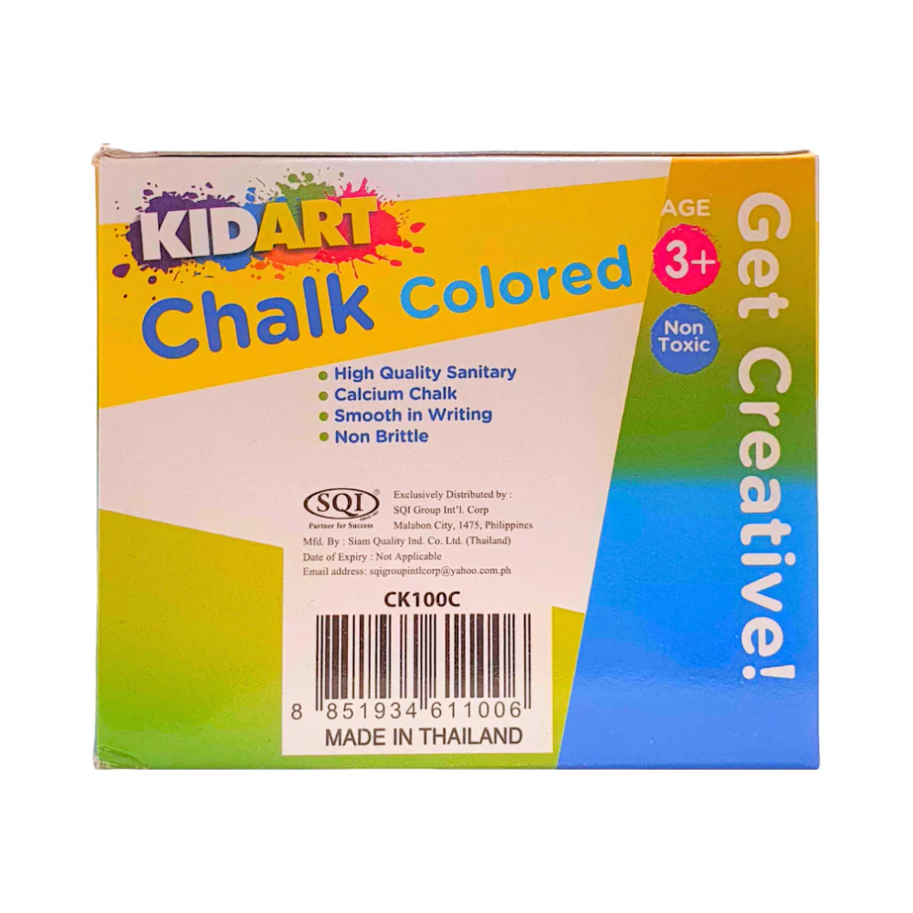 Kid Art Dustless Chalk Colored 100's - Image 2
