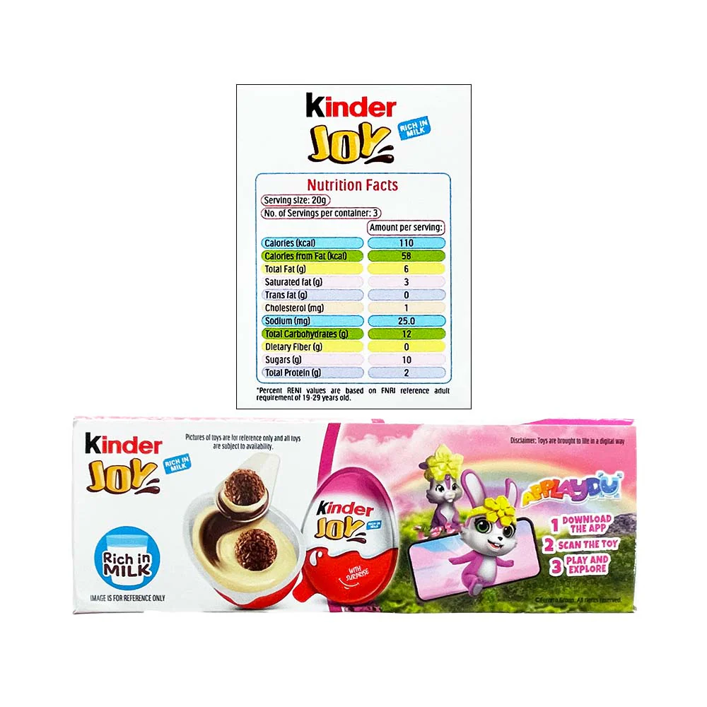 Kinder Joy T3 Pink 60g - Image 2