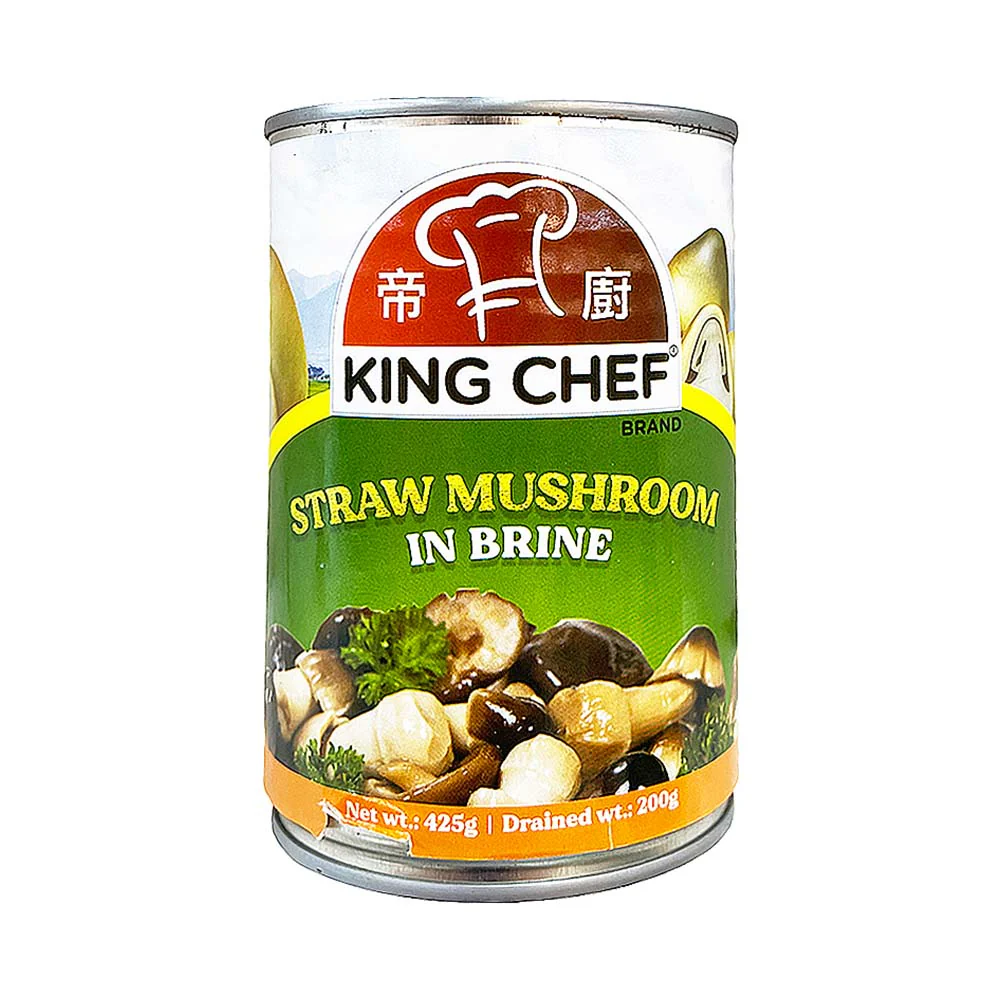 King Chef Straw Mushroom In Brine 425g