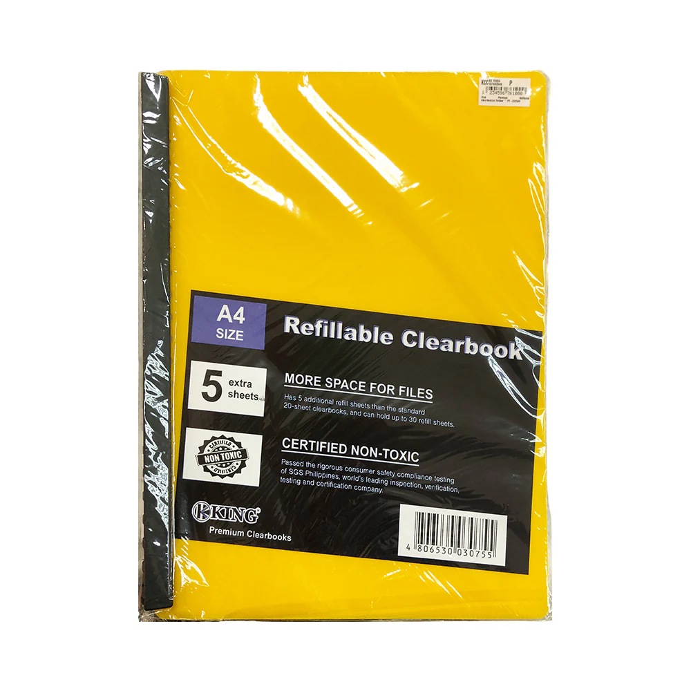King Premium Refillable Clearbook A4 - Image 5
