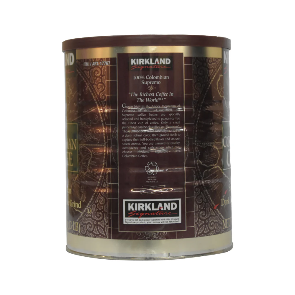 Kirkland 100% Colombian Coffee 1.36kg (48oz) - Image 2