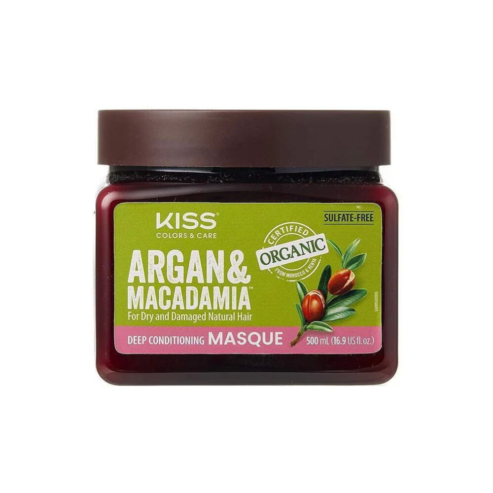 Kiss Colors And Care Argan And Macadamia Deep Conditioning Masque 500ml - Image 2