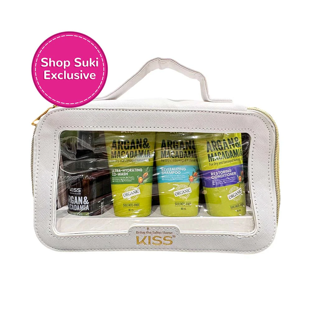 Kiss Colors & Care Argan And Macadamia Hair Set