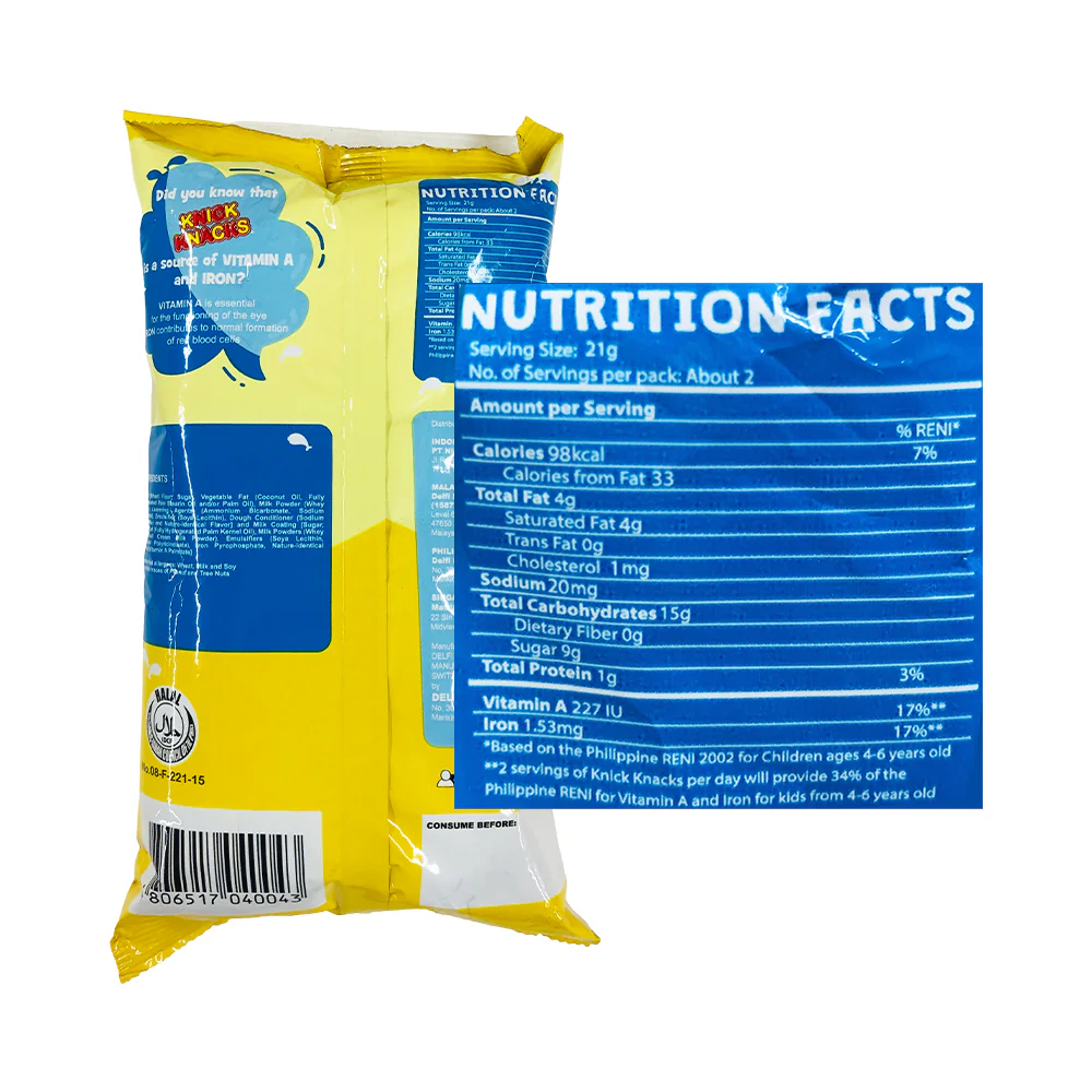Knick Knacks Milk Coated Biscuits 50g - Image 2