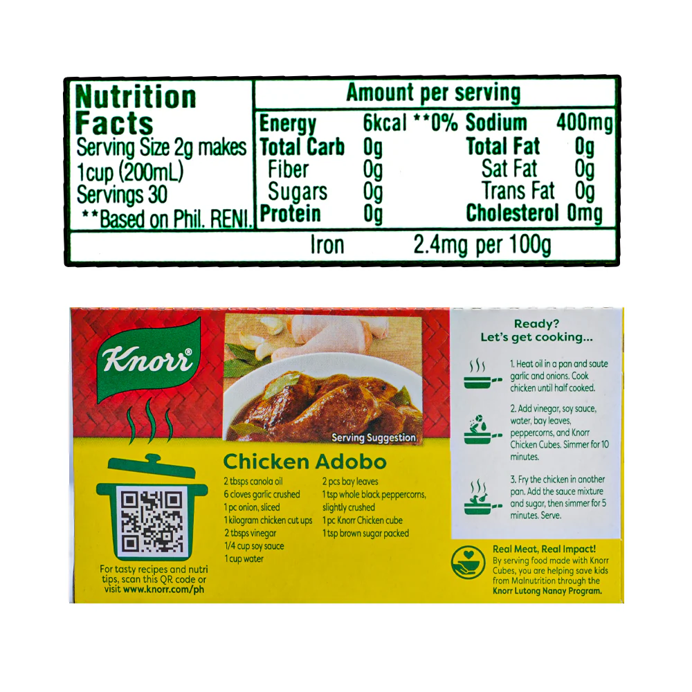 Knorr Chicken Broth Cubes Pantry 60g - Image 2