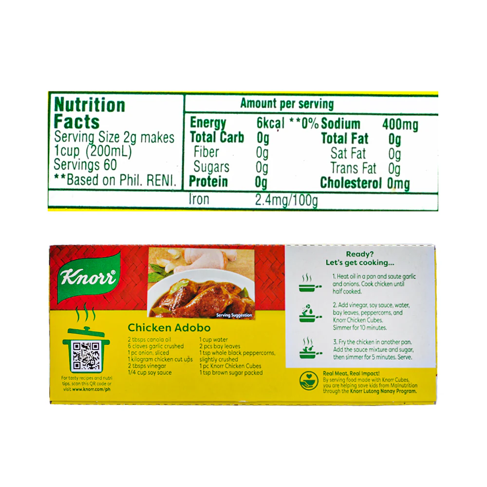 Knorr Chicken Broth Cubes Savers 120g - Image 2