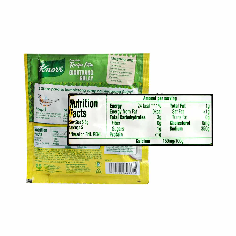 Knorr Complete Recipe Mix Ginataang Gulay 29g - Image 2