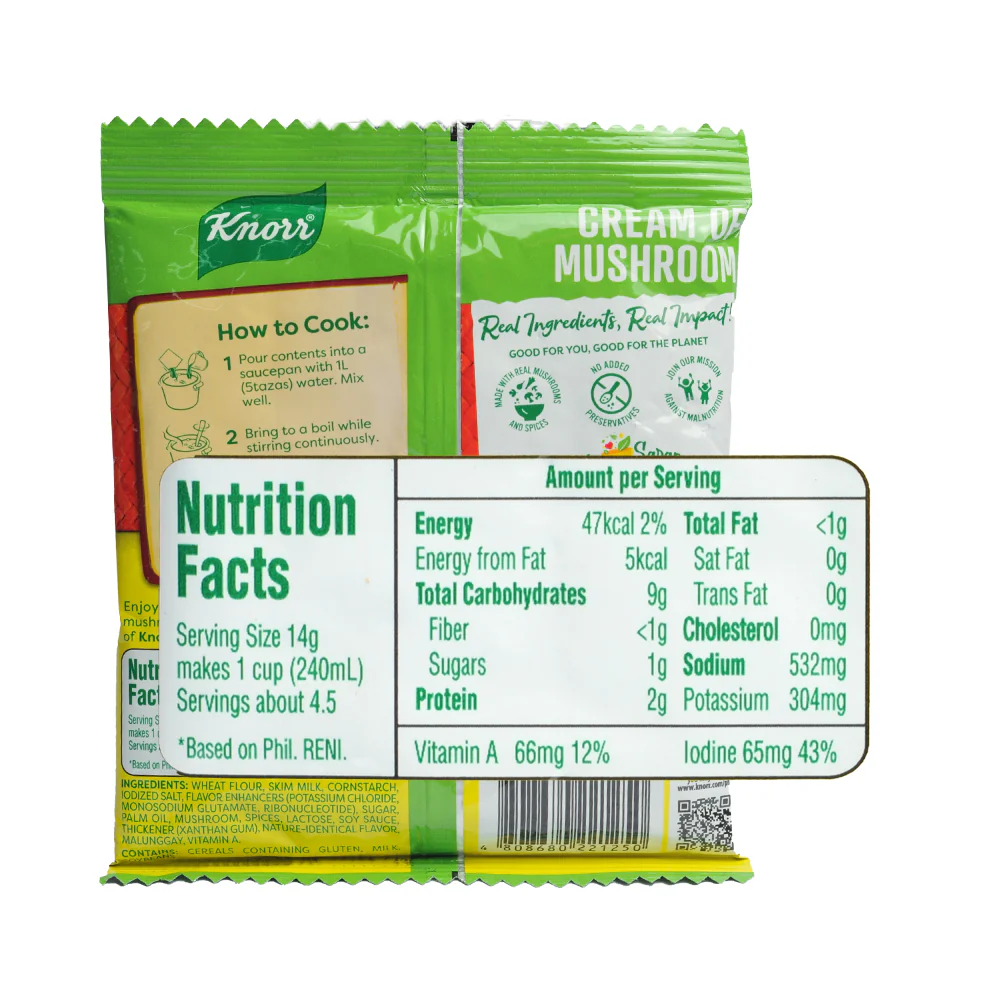 Knorr Cream Of Mushroom Soup Mix 62g - Image 2