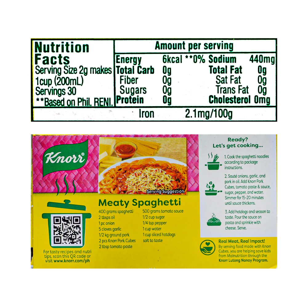 Knorr Pork Broth Cubes Pantry 60g - Image 2