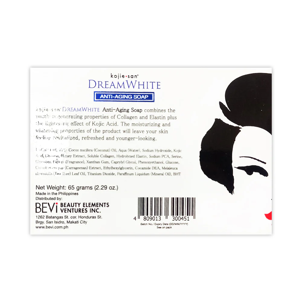 Kojie San Dream White Anti-Aging Soap 65g - Image 2