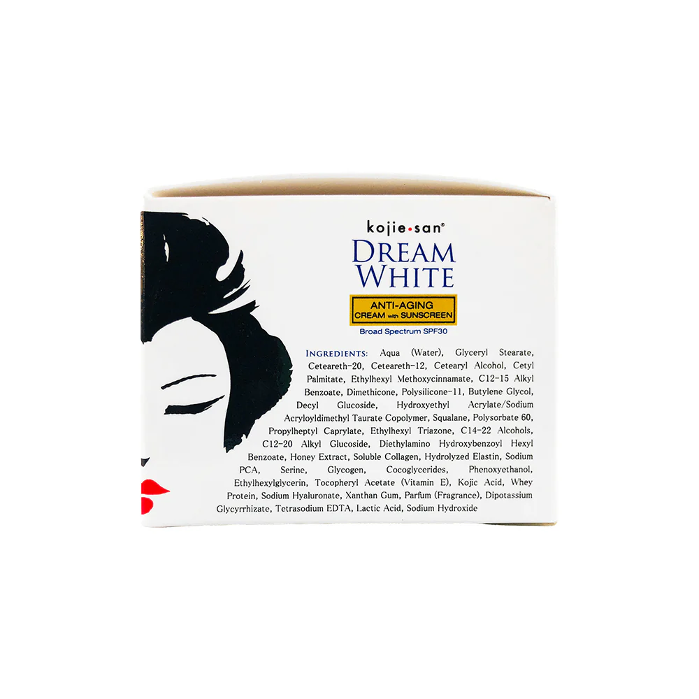 Kojie San Dream White Face Anti-Aging Cream With Sunscreen 30g - Image 2