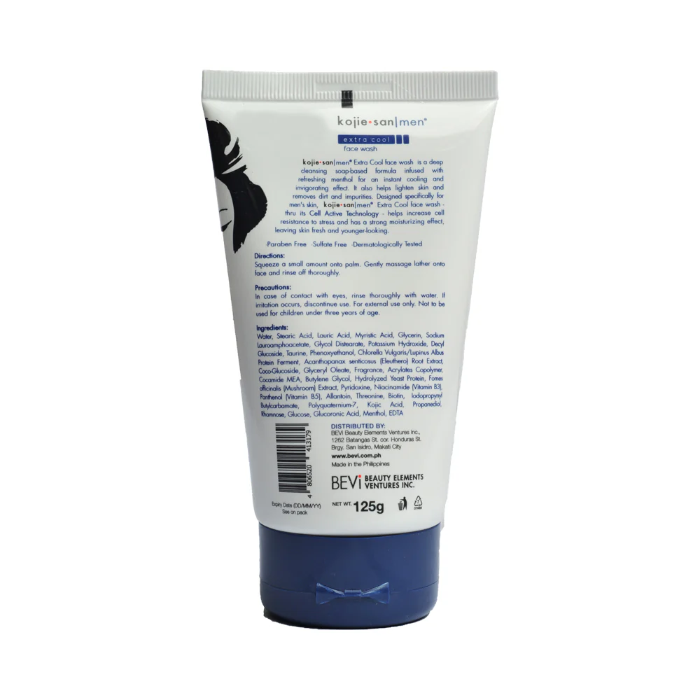 Kojie San Men Extra Cool Face Wash 125g - Image 2