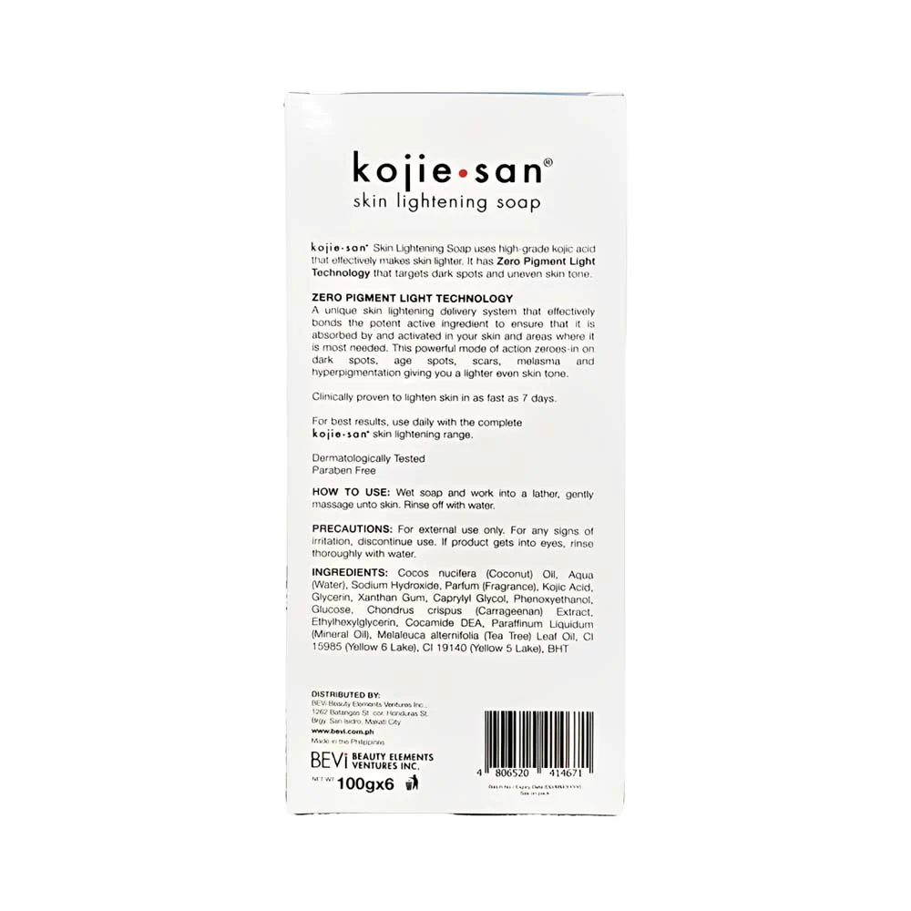Kojie San Skin Lightening Soap Family Pack 100g x 6’s - Image 2
