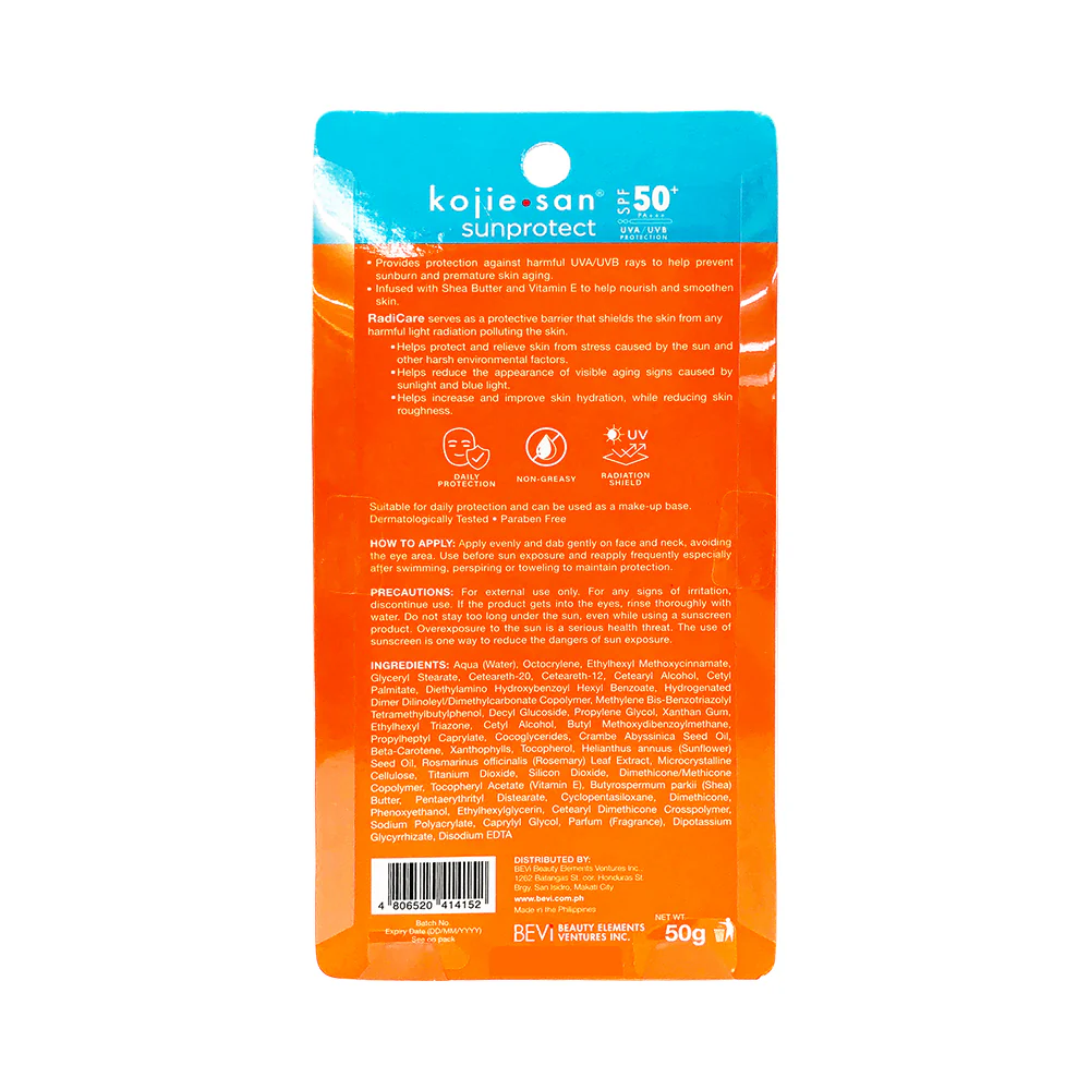 Kojie San Sun Protect SPF 50+ PA+++ Face 50g - Image 2