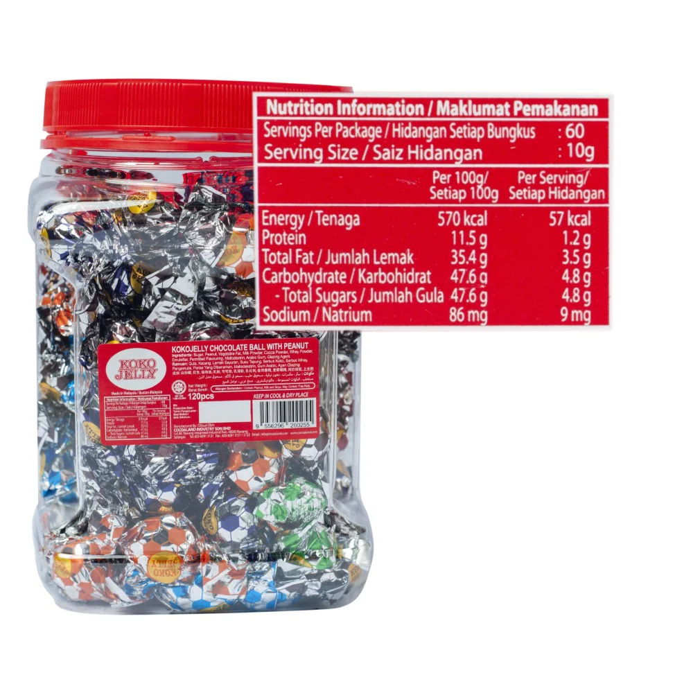 Koko Jelly Chocolate Peanut Small Jar 120's - Image 2