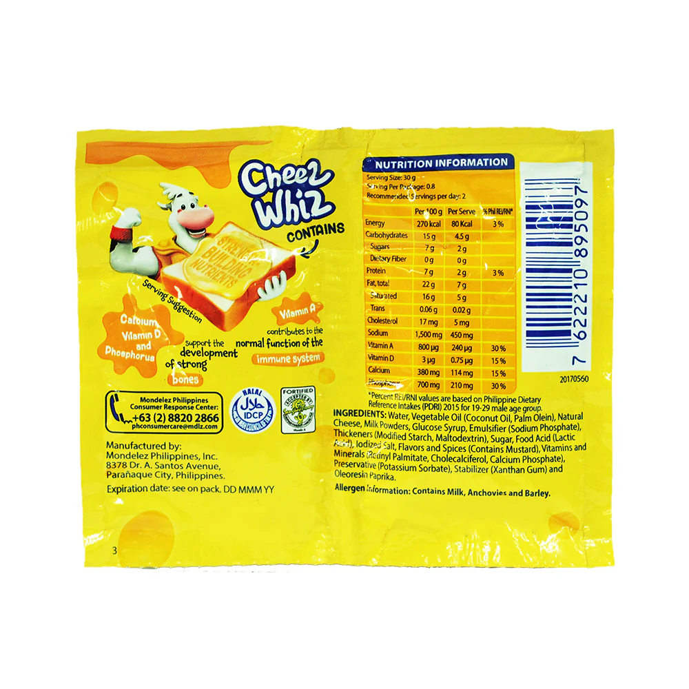 Kraft Cheez Whiz Original Twin Pack 24g - Image 2